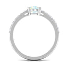 Rosec Jewels-Certified Ethiopian Opal Solitaire Promise Ring with Diamond