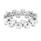 Rosec Jewels-Marquise and Round Moissanite Cluster Eternity Band