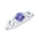 Rosec Jewels-Natural Tanzanite Infinity Solitaire Engagement Ring