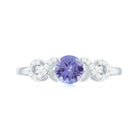 Rosec Jewels-Natural Tanzanite Infinity Solitaire Engagement Ring