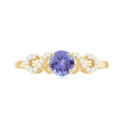 Rosec Jewels-Natural Tanzanite Infinity Solitaire Engagement Ring