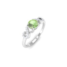 Rosec Jewels-Real Green Sapphire and Diamond Criss Cross Promise Ring