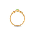 Rosec Jewels-Real Green Sapphire and Diamond Criss Cross Promise Ring