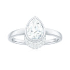 Rosec Jewels-Pear Shape Moissanite Teardrop Solitaire Engagement Ring