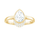 Rosec Jewels-Pear Shape Moissanite Teardrop Solitaire Engagement Ring