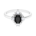 Rosec Jewels-Created Black Diamond Cocktail Engagement Ring