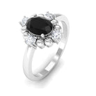 Rosec Jewels-Created Black Diamond Cocktail Engagement Ring