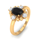 Rosec Jewels-Created Black Diamond Cocktail Engagement Ring