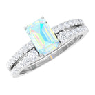 Rosec Jewels-Ethiopian Opal and Diamond Solitaire Ring Set