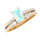 Rosec Jewels-Ethiopian Opal and Diamond Solitaire Ring Set