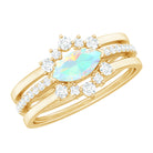 Rosec Jewels-Ethiopian Opal and Diamond Ring Set