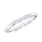 Rosec Jewels-Diamond Gold Twisted Eternity Promise Ring