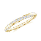 Rosec Jewels-Diamond Gold Twisted Eternity Promise Ring