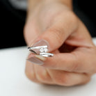 Rosec Jewels-Two Stone Diamond Bypass Promise Ring