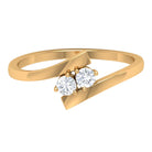 Rosec Jewels-Two Stone Diamond Bypass Promise Ring