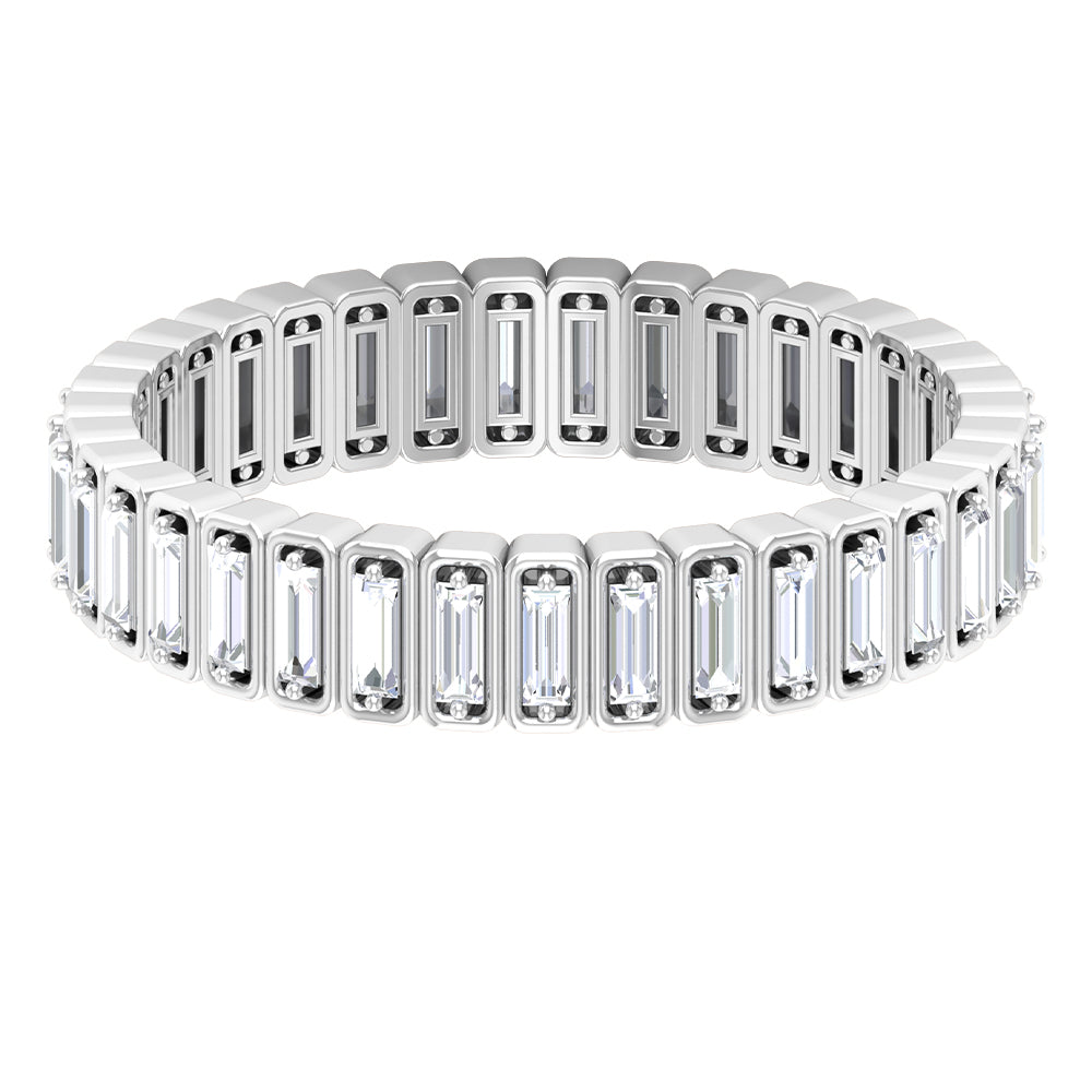 Rosec Jewels-Baguette Cut Diamond Eternity Designer Ring