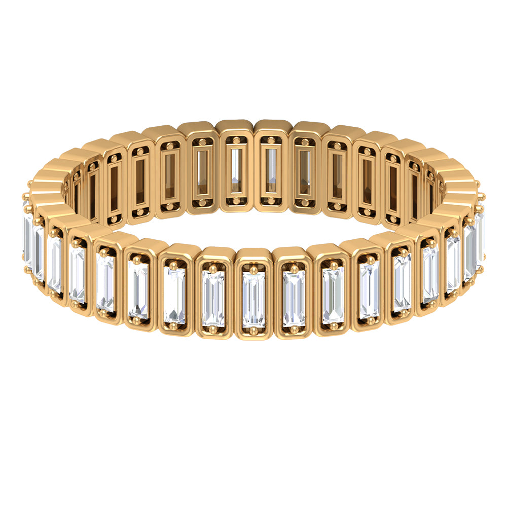 Rosec Jewels-Baguette Cut Diamond Eternity Designer Ring