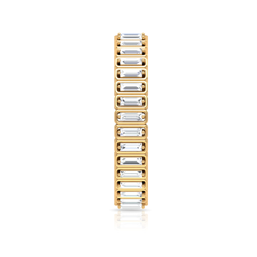 Rosec Jewels-Baguette Cut Diamond Eternity Designer Ring