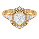 Rosec Jewels-Diamond Vintage Illusion Engagement Ring