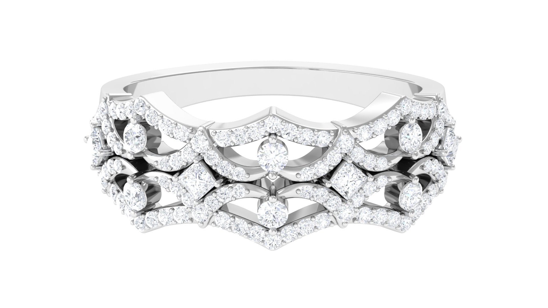 Rosec Jewels-Natural Diamond Wedding Band Ring