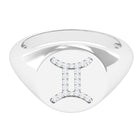 Rosec Jewels-Cubic Zirconia Gemini Zodiac Signet Ring