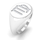 Rosec Jewels-Certified Cubic Zirconia Virgo Zodiac Signet Ring