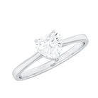 Rosec Jewels-1.5 CT Heart Shape Moissanite Solitaire Ring