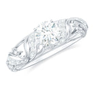 Rosec Jewels-3/4 CT Cubic Zirconia Vintage Inspired Engagement Ring