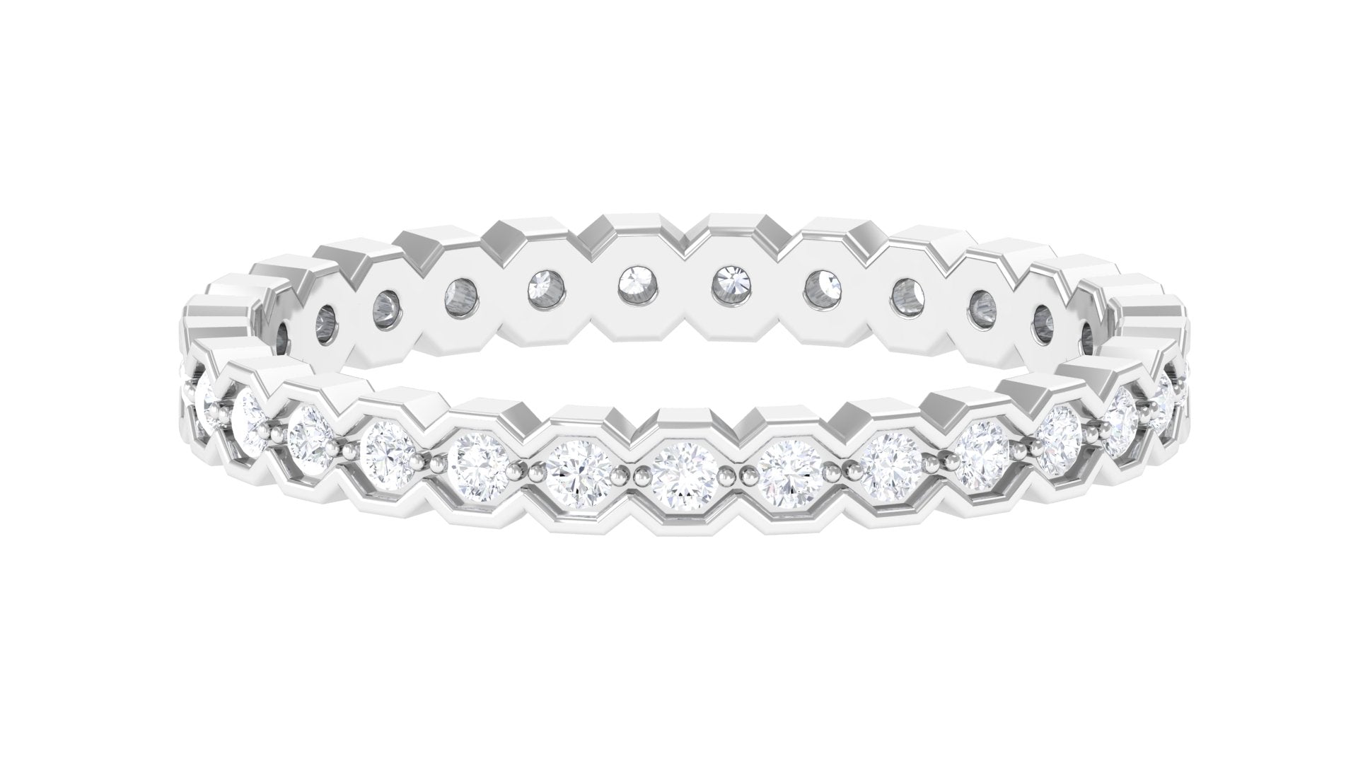 Rosec Jewels-Full Eternity Band Ring with Natural Diamond