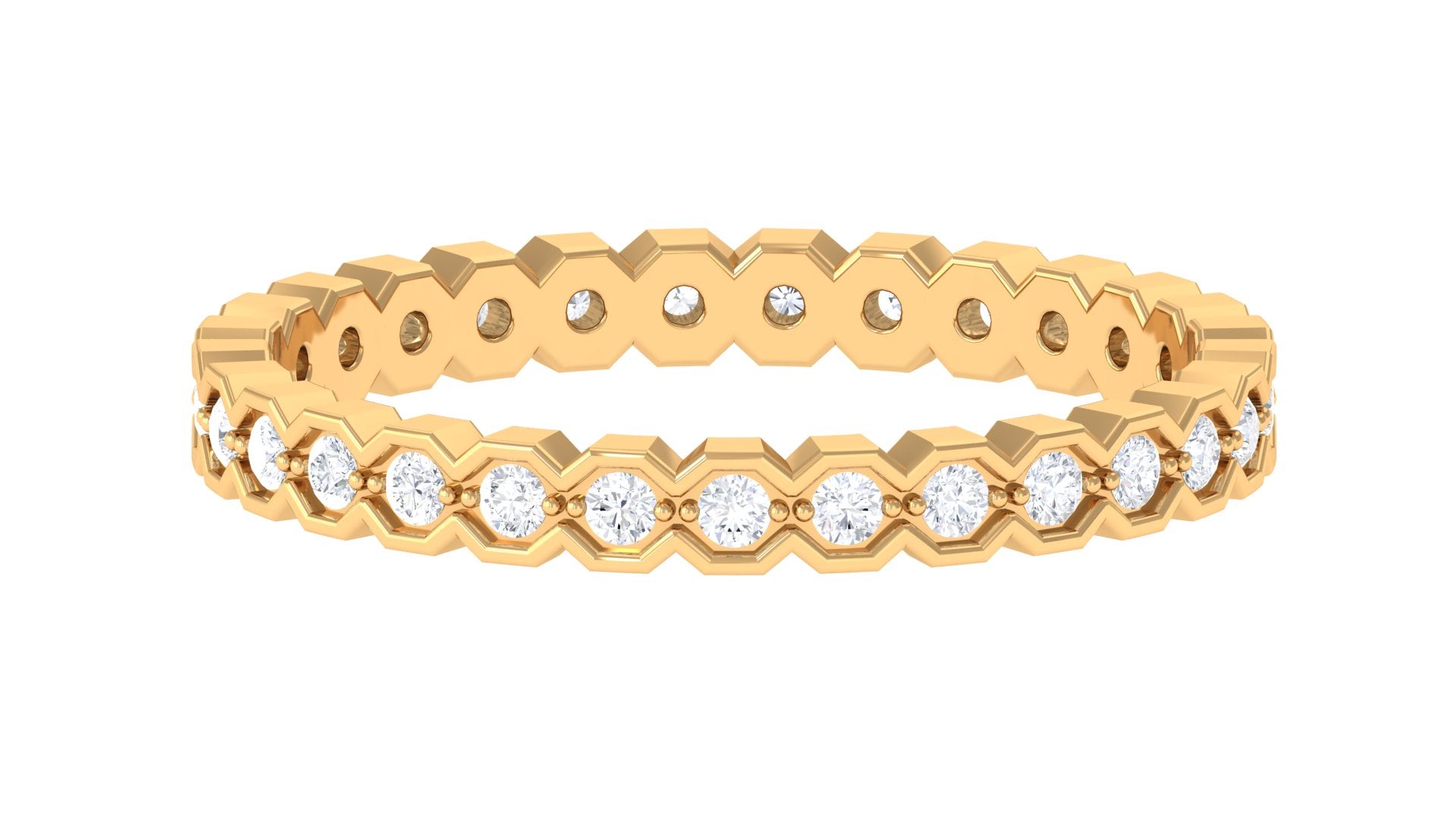 Rosec Jewels-Full Eternity Band Ring with Natural Diamond