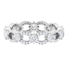 Rosec Jewels-1.5 CT  Designer Moissanite Wedding Band