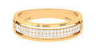 Rosec Jewels-Natural Diamond Unique Half Eternity Gold Band Ring