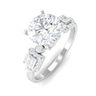 Rosec Jewels-Round Cut Solitaire Moissanite Antique Engagement Ring