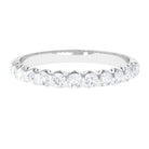 Rosec Jewels-Round Certified Moissanite Half Eternity Ring