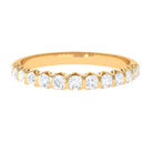 Rosec Jewels-Round Certified Moissanite Half Eternity Ring