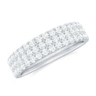 Rosec Jewels-1.5 CT Moissanite Half Eternity Band Ring