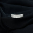 Rosec Jewels-1.5 CT Moissanite Half Eternity Band Ring