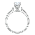 1 CT Round Shape Moissanite Designer Solitaire Ring Moissanite - ( D-VS1 ) - Color and Clarity - Rosec Jewels