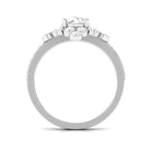 Rosec Jewels-Round Moissanite Vintage Style Engagement Ring