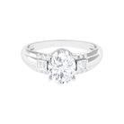 Rosec Jewels-Oval Cubic Zirconia Solitaire Engagement Ring