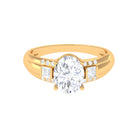 Rosec Jewels-Oval Cubic Zirconia Solitaire Engagement Ring