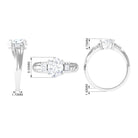 Rosec Jewels-Oval Cubic Zirconia Solitaire Engagement Ring