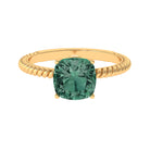 Rosec Jewels-Created Green Sapphire Solitaire Engagement Ring