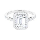 Rosec Jewels-Emerald Cut Cubic Zirconia Statement Engagement Ring