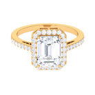 Rosec Jewels-Emerald Cut Cubic Zirconia Statement Engagement Ring