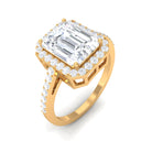 Rosec Jewels-Emerald Cut Cubic Zirconia Statement Engagement Ring