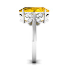 Rosec Jewels-Oval Created Yellow Sapphire Solitaire Engagement Ring