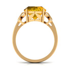 Rosec Jewels-Oval Created Yellow Sapphire Solitaire Engagement Ring