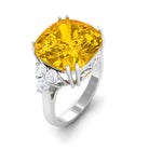 Rosec Jewels-Lab Created Yellow Sapphire Solitaire Engagement Ring