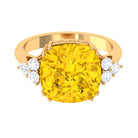 Rosec Jewels-Lab Created Yellow Sapphire Solitaire Engagement Ring